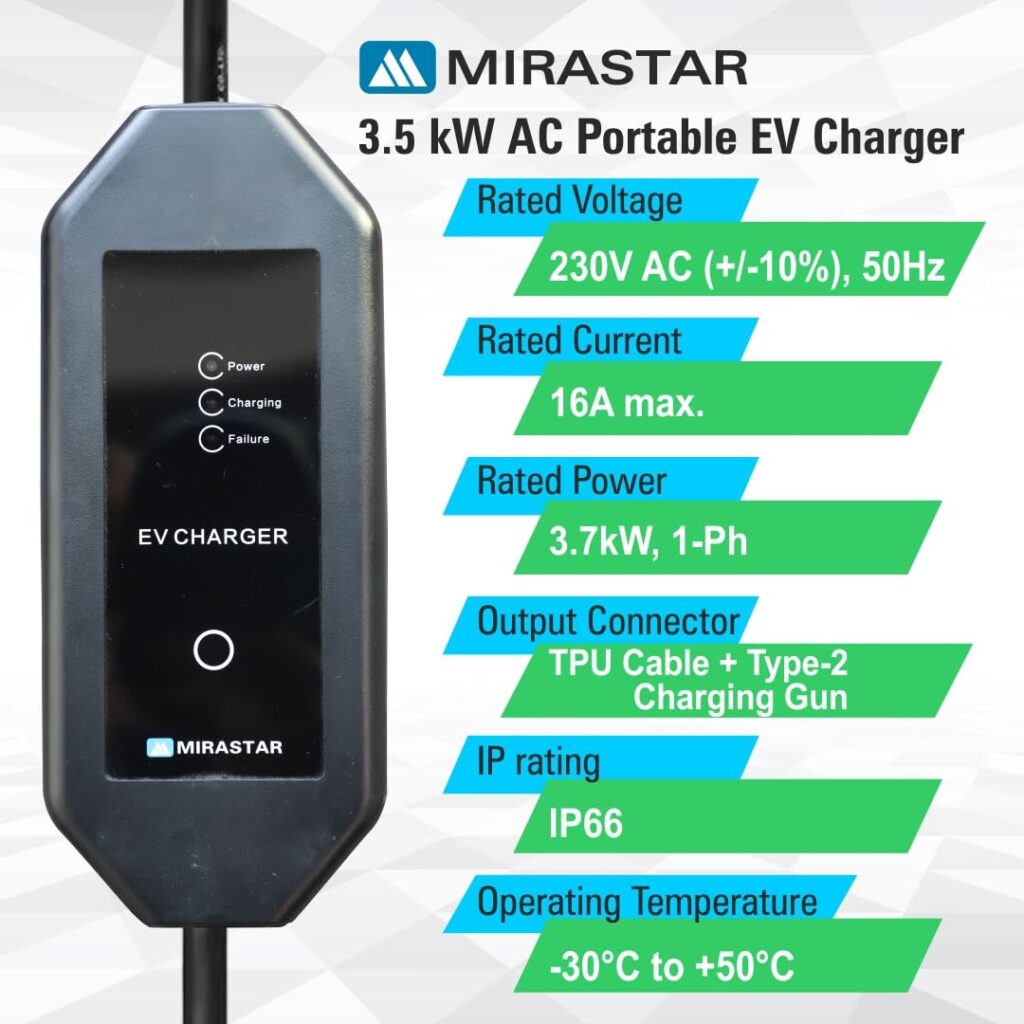 Top 5 Best Portable EV Charger Under 10000 in India